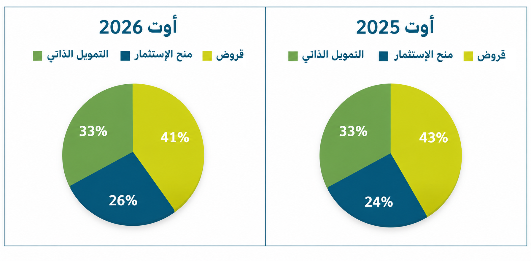 توزيع القروض حسب الأنشطة