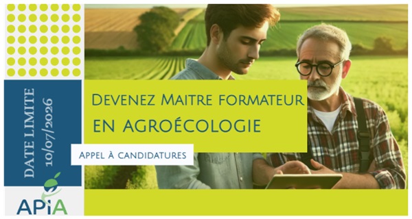 Appel à candidatures – Sélection de Maîtres Formateurs.trices en Agroécologie et Conservation des Eaux et des Sols.